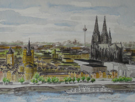 Köln von oben (Eigentum meiner Tochter Beatrix)