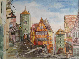 Rothenburg ob der Tauber, 1991 (Eigentum meiner Schwester Elisabeth)